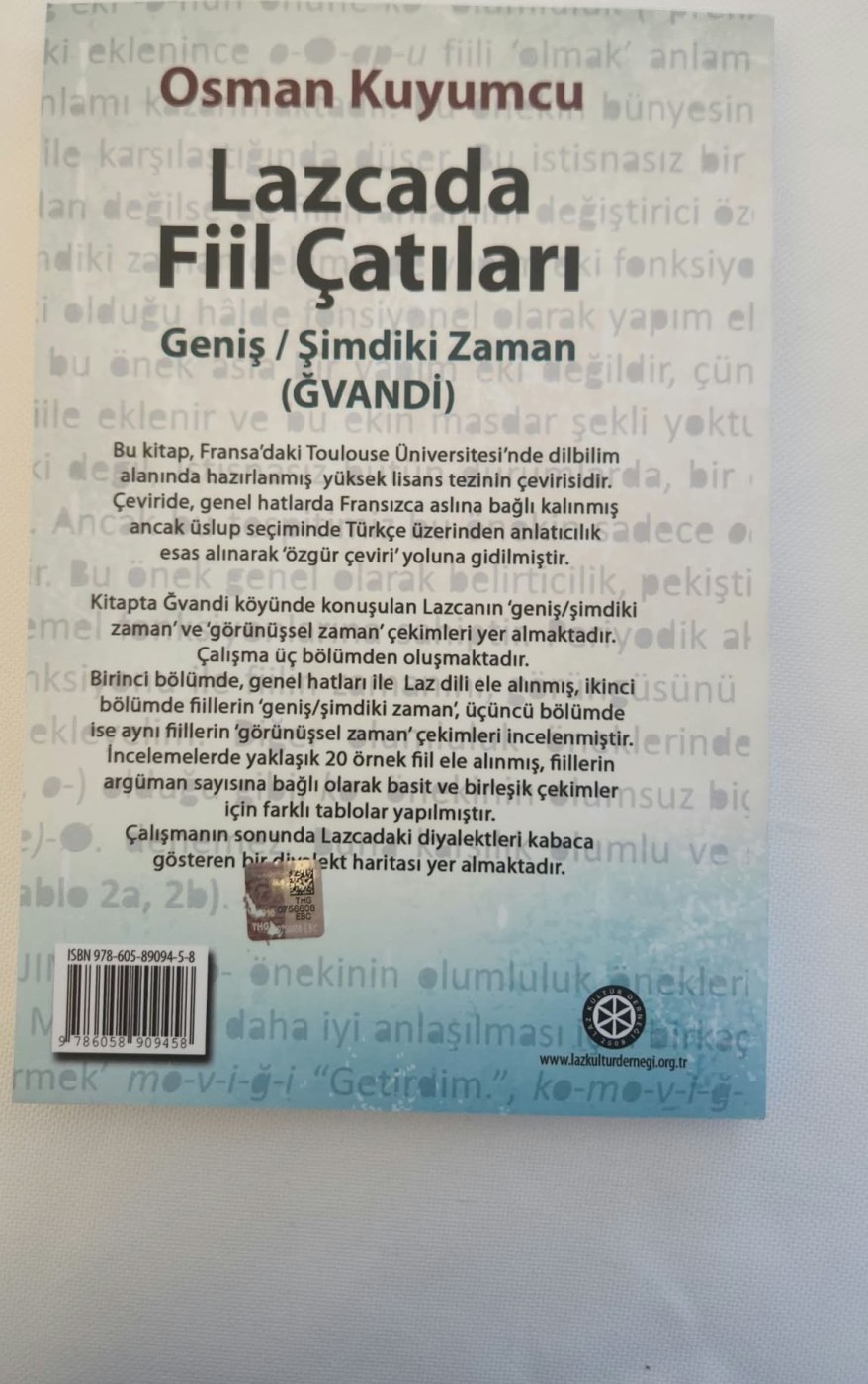 Lazcada Fiil Çatıları — Geniş / Şimdiki Zaman (Ğvandi) — arka kapak